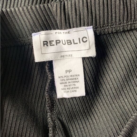 BLACK RIBBED PANTS - Picture 5 of 5